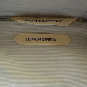 Suitsupply Cream Cotton Stretch Blazer